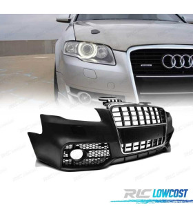 PÁRA-CHOQUES FRONTAL AUDI A4 B7 04-08 LOOK S LINE CROMADO PRETO