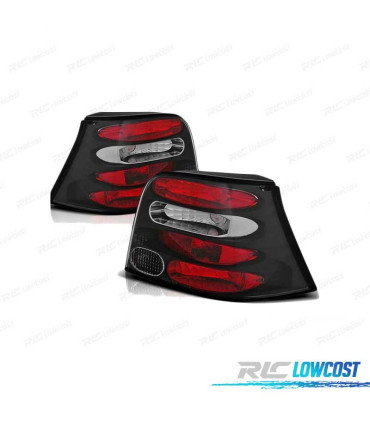 FAROLINS PARA VOLKSWAGEN VW GOLF 4 97-03 FUNDO PRETO