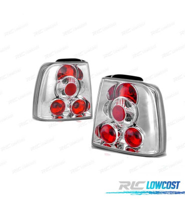 FAROLINS TRASEIROS VOLKSWAGEN VW PASSAT 3B LIMOUSINA 96-00 LOOK LEXUS CROMADO