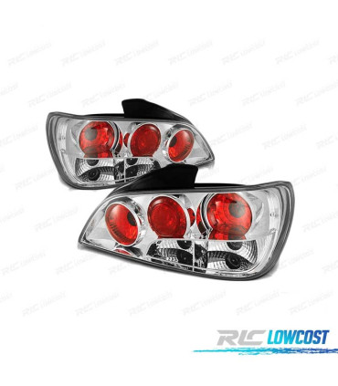 FAROLINS TRASEIRO PARA PEUGEOT 406 95-99 CROMADOS LOOK LEXUS