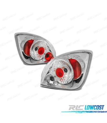 FAROLINS TRASEIRO PARA FORD FIESTA MK4 5 95-02 CROMADOS LOOK LEXUS
