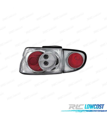 FAROLINS TRASEIRO PARA FORD ESCORT MK6 7 93-00 CROMADOS LOOK LEXUS