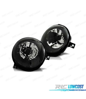 FARÓIS PARA VOLKSWAGEN VW LUPO 98-05 PRETOS