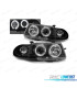 FARÓIS ANGEL EYES PARA OPEL ASTRA F 91-94 BLACK PRETO