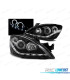 FARÓIS ANGEL EYES LED PARA MITSUBISHI LANCER VII 04-07 BLACK PRETO