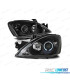 FARÓIS ANGEL EYES PARA MITSUBISHI LANCER 7 04-07 BLACK PRETO