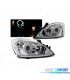 FARÓIS ANGEL EYES PARA MITSUBISHI LANCER 7 04-07 CHROME CROMADO