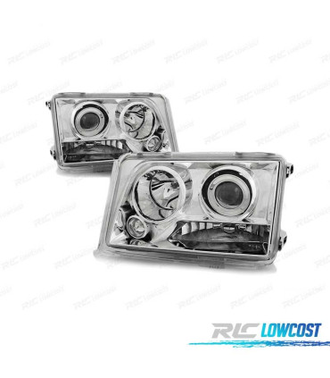 FARÓIS MERCEDES W124 93-95 CHROME CROMADO