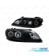 FARÓIS LED ANGEL EYES PARA MAZDA 6 02-07 BLACK PRETO
