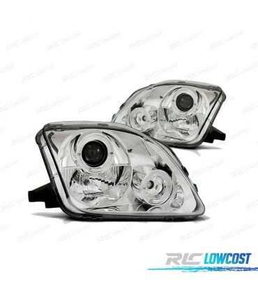 FARÓIS ANGEL EYES PARA HONDA PRELUDE 97-01 CHROME CROMADO