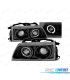 FARÓIS ANGEL EYES PARA HONDA CRX 90-92 BLACK PRETO