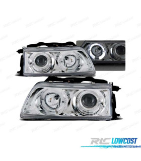 FARÓIS ANGEL EYES PARA HONDA CRX 90-92 CHROME CROMADO