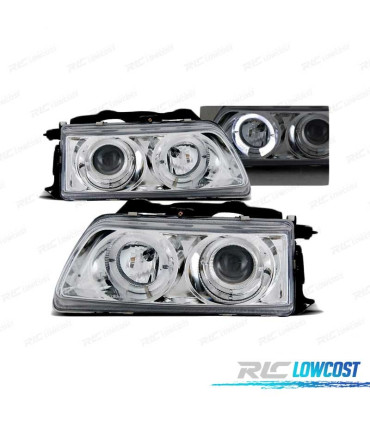 FARÓIS ANGEL EYES PARA HONDA CRX 90-92 CHROME CROMADO