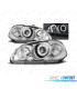 FARÓIS ANGEL EYES PARA HONDA CIVIC 95-98 CHROME CROMADO