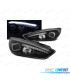 FARÓIS FORD FOCUS MK3 15-18 LED TRU DRL PRETO