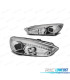 FARÓIS LED TRU DRL PARA FORD FOCUS MK3 15-18 CHROME CROMADO