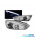 FARÓIS LED TRU DRL PARA FORD FOCUS MK3 15-18 CHROME CROMADO