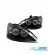 FARÓIS ANGEL EYES PARA FORD FOCUS I 98-01 BLACK PRETO