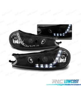 FARÓIS LED PARA FORD MONDEO 96-00 BLACK PRETO