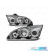 FARÓIS ANGEL EYES PARA FORD FOCUS LI 04-08 CHROME CROMADO H1 H1
