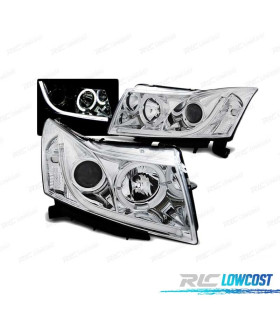 FARÓIS LED TUBE LIGHT PARA CHEVROLET CRUZE 09-12 CHROME CROMADO