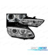 FARÓIS BMW E92 E93 06-10 ANGEL EYES LED 3D CHROME CROMADO