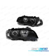 FARÓIS LED ANGEL EYES BMW E46 COUPE CABRIO 99-03 BLACK PRETO