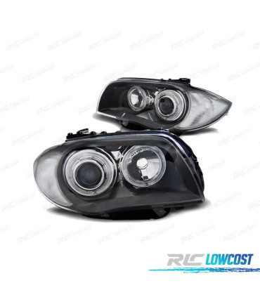FARÓIS BMW E81 E87 E82 E88 04-11 ANGEL EYES LED