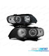 FARÓIS ANGEL EYES CCFL PARA BMW X5 E5 99-03 PRETO