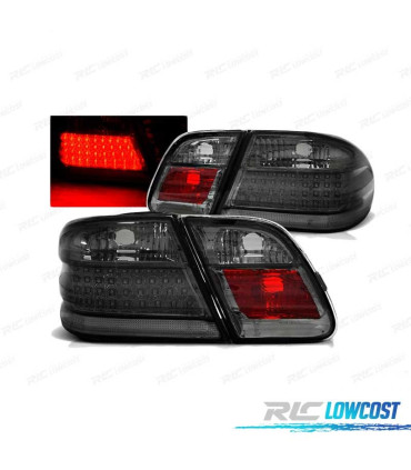 FAROLINS TRASEIROS LED PARA MERCEDES W210 95-02 SMOKED FUMADO ESCURECIDO
