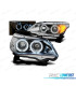FARÓIS ANGEL EYES LED BMW E60 E61 03-07 CHROME CROMADO