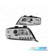 FARÓIS LED AUDI A6 97-01 TRU DRL CROMADO