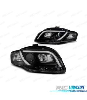 FARÓIS AUDI A4 B7 04-08 LED TUBE LIGHT TRU DRL ECE-R87