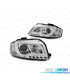 FARÓIS LED AUDI A3 8P 03-08 TRU DRL ECE-R87 CROMADO