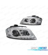 FARÓIS LED AUDI A3 8P 08-12 TRU DRL CROMADO