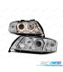 FARÓIS ANGEL EYES PARA AUDI A6 01-04 CROMADO