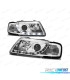 FARÓIS FRONTAIS LED TRU DRL ECE-R87 PARA AUDI A3 8L 96-00 CROMADO