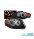 FARÓIS FRONTAIS ANGEL EYES PARA AUDI A4 B7 04-08 PRETO
