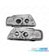 FARÓIS FRONTAIS ANGEL EYES PARA AUDI A3 8L 96-00 CROMADO