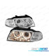 FARÓIS FRONTAIS ANGEL EYES PARA AUDI A4 99-00 CHROME CROMADO