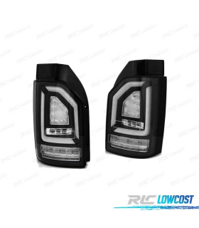 FAROLINS TRASEIROS LED DINÂMICO PARA VOLKSWAGEN VW T6 15-19 BLACK PRETO