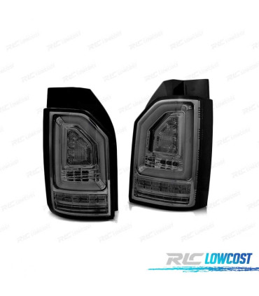 FARÓIS PARA VOLKSWAGEN VW T6 15-19 FUMADOS COM PISCA DINÂMICA OEM LED