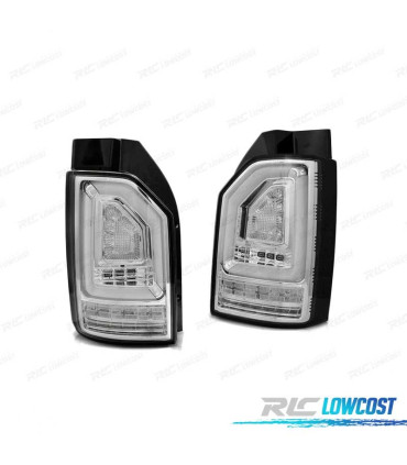 FAROLINS TRASEIROS LED DINÂMICO PARA VOLKSWAGEN VW T6 15-19 CHROME CROMADO