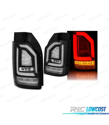 FAROLINS TRASEIROS LED DINÂMICO PARA VOLKSWAGEN VW T6 15-19 PRETO