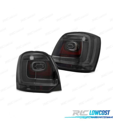 FAROLINS TRASEIROS LED VOLKSWAGEN VW POLO 6R HATCHBACK 09-13 SMOKED FUMADOS ESCURECIDOS
