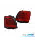 FAROLINS TRASEIROS LED VOLKSWAGEN VW POLO 6R 09-13 RED SMOKED VERMELHO FUMADO ESCURECIDO