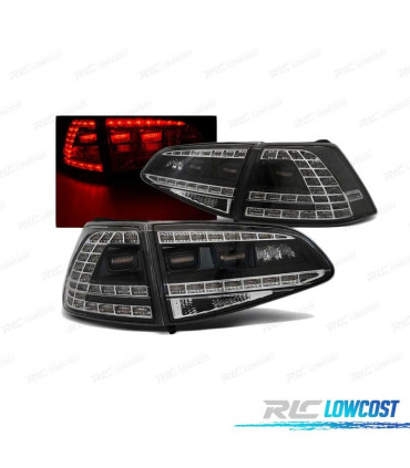 FAROLINS TRASEIROS LED PARA VOLKSWAGEN VW GOLF 7 12-17 LOOK GTI PRETAS