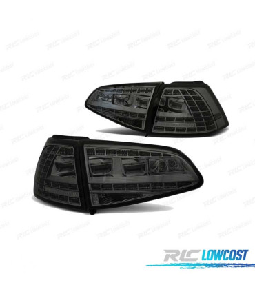 FAROLINS TRASEIROS LED PARA VOLKSWAGEN VW GOLF 7 12-17 LOOK GTI FUMÊ