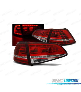 FAROLINS TRASEIROS PARA VOLKSWAGEN VW GOLF 7 12-17 LOOK GTI VERMELHO