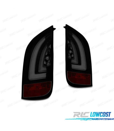 FAROLINS TRASEIROS LED VOLKSWAGEN VW UP! 11- PARA SKODA CITIGO 11- BLACK SMOKED PRETO FUMADO ESCURECIDO